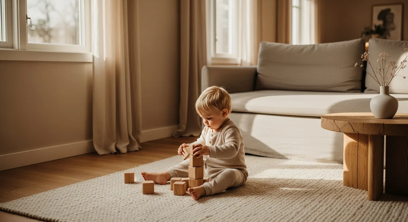 calm organised toddler play space