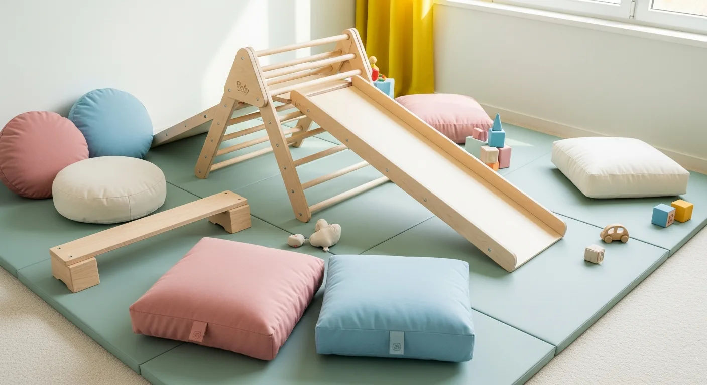 soft play and climbing zone for toddlers at home