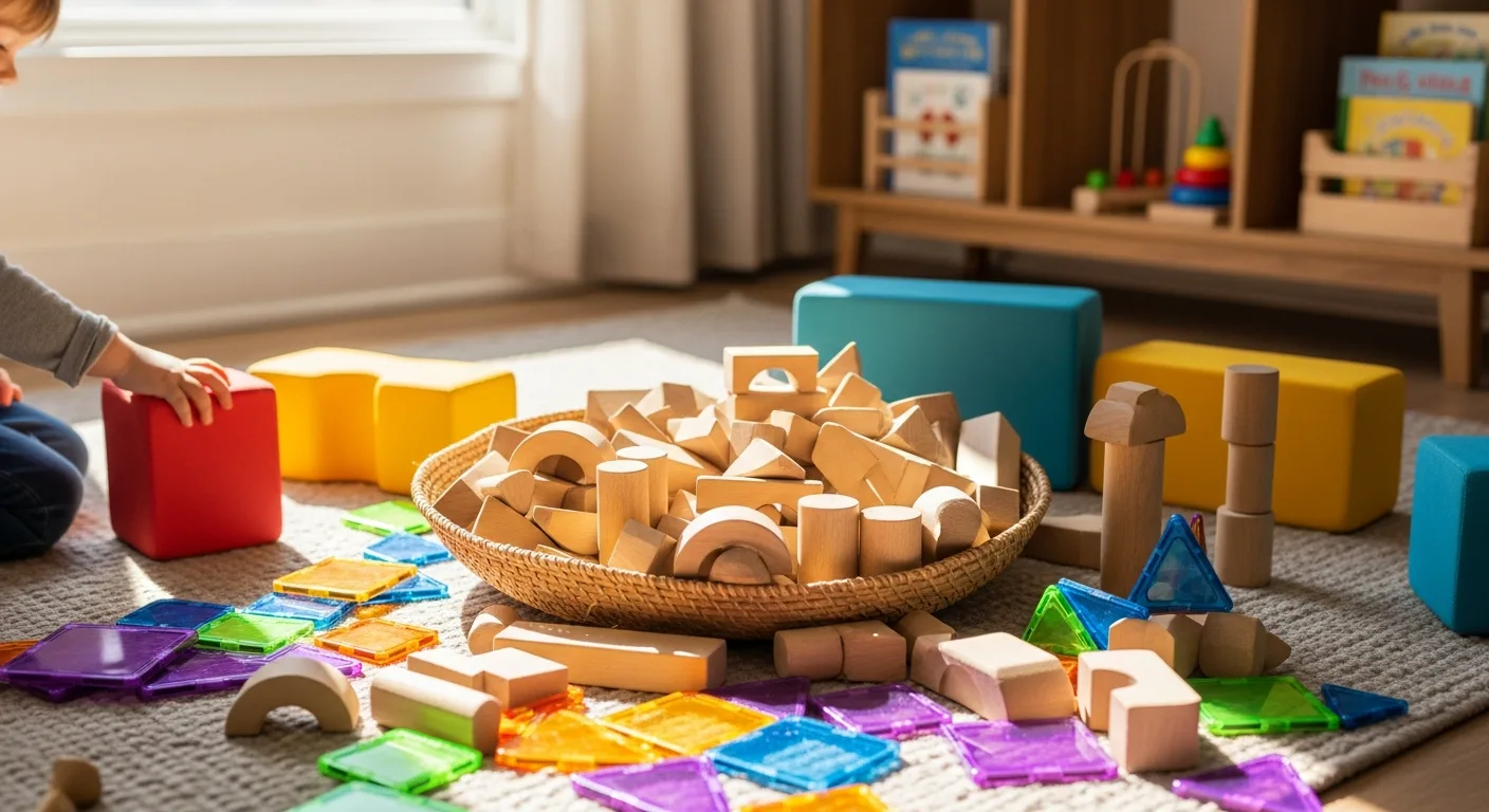 toddler building blocks construction area
