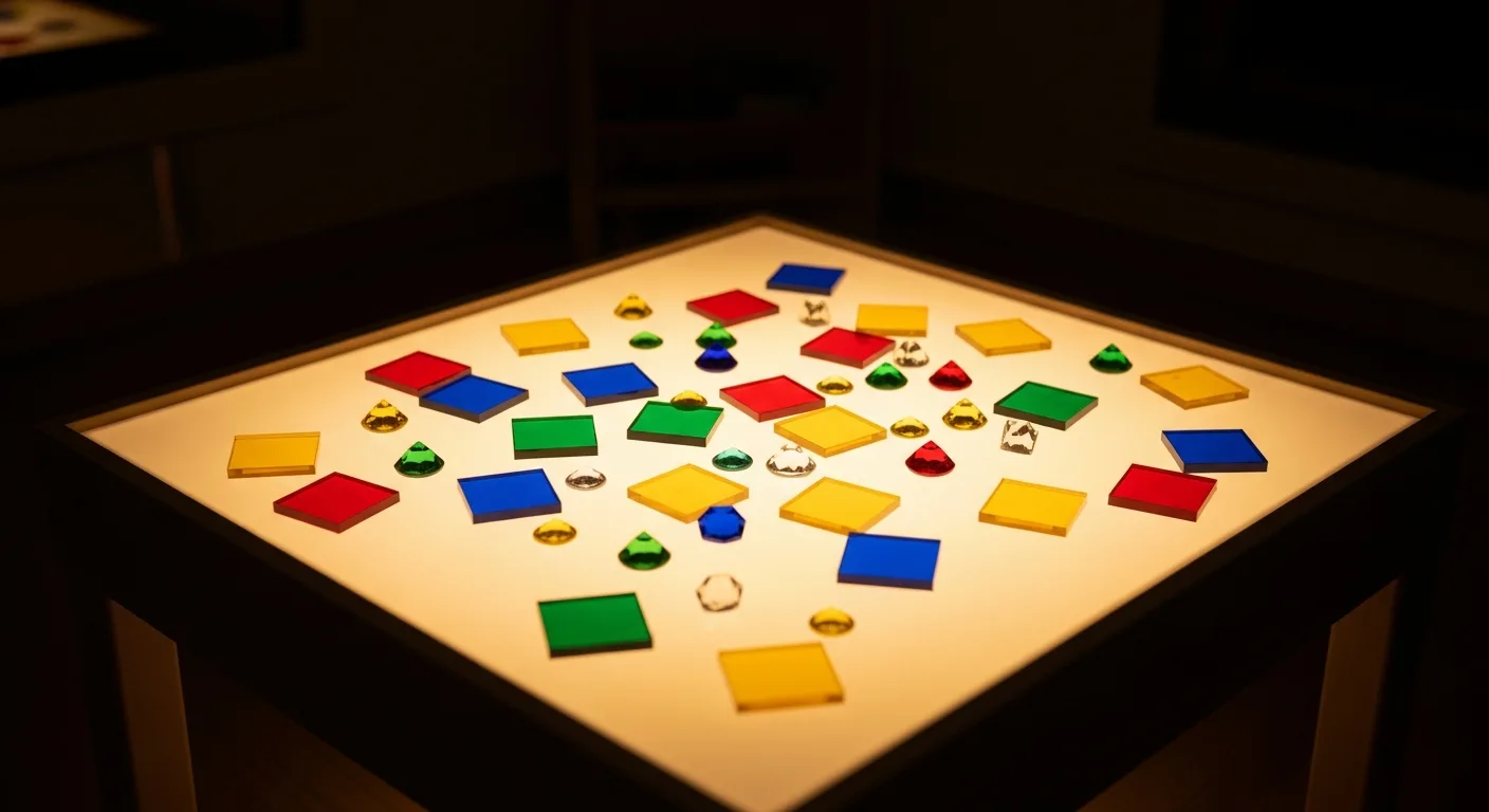 light and shadow play area for toddlers