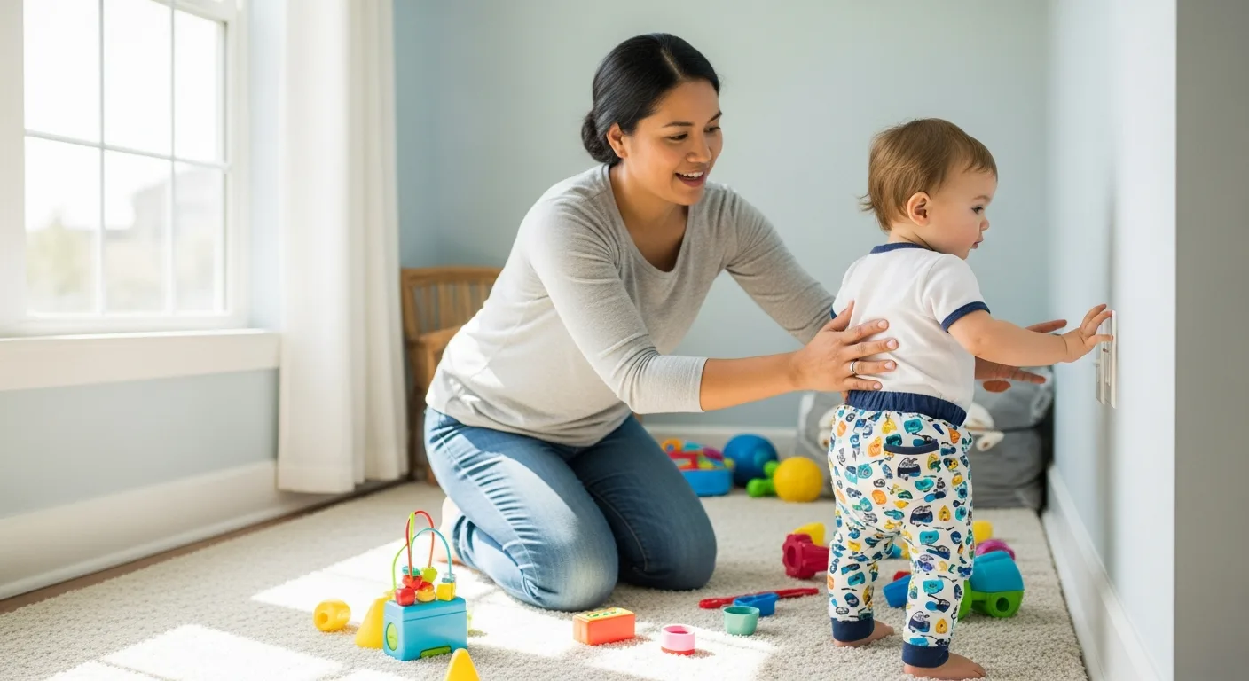 parent calmly guiding toddler with gentle discipline